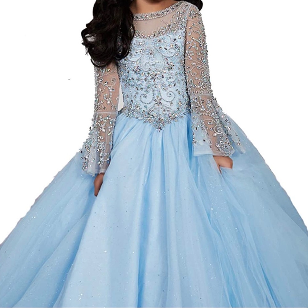 Girls tulle pageant dress